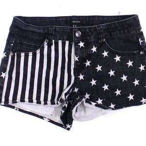 Forever 21 High Waist Shorts Womens Sz 25 black